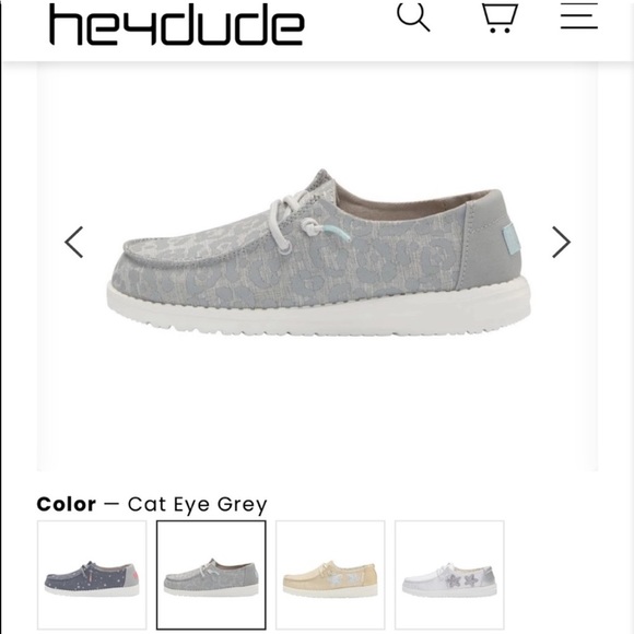Hey Dude Wendy Shoes In Cat Eye Grey 